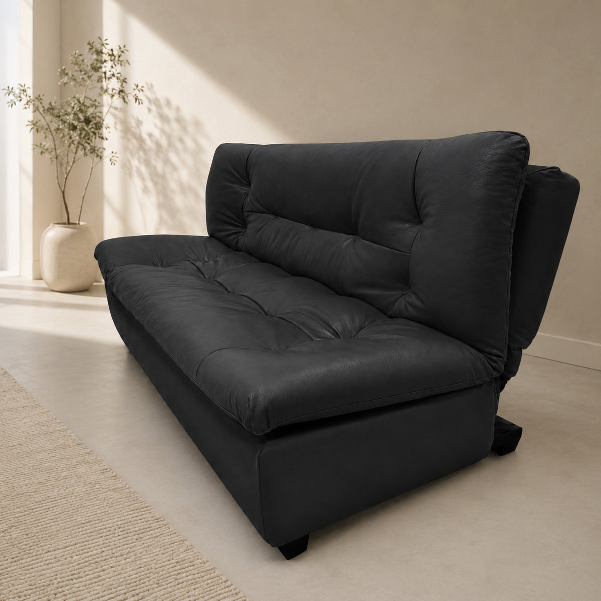 Kooka Living Sofa Bed Living Room Small Apartment Synthetic PU Surface Upholstery Sofa Bed Folding Dual-Purpose