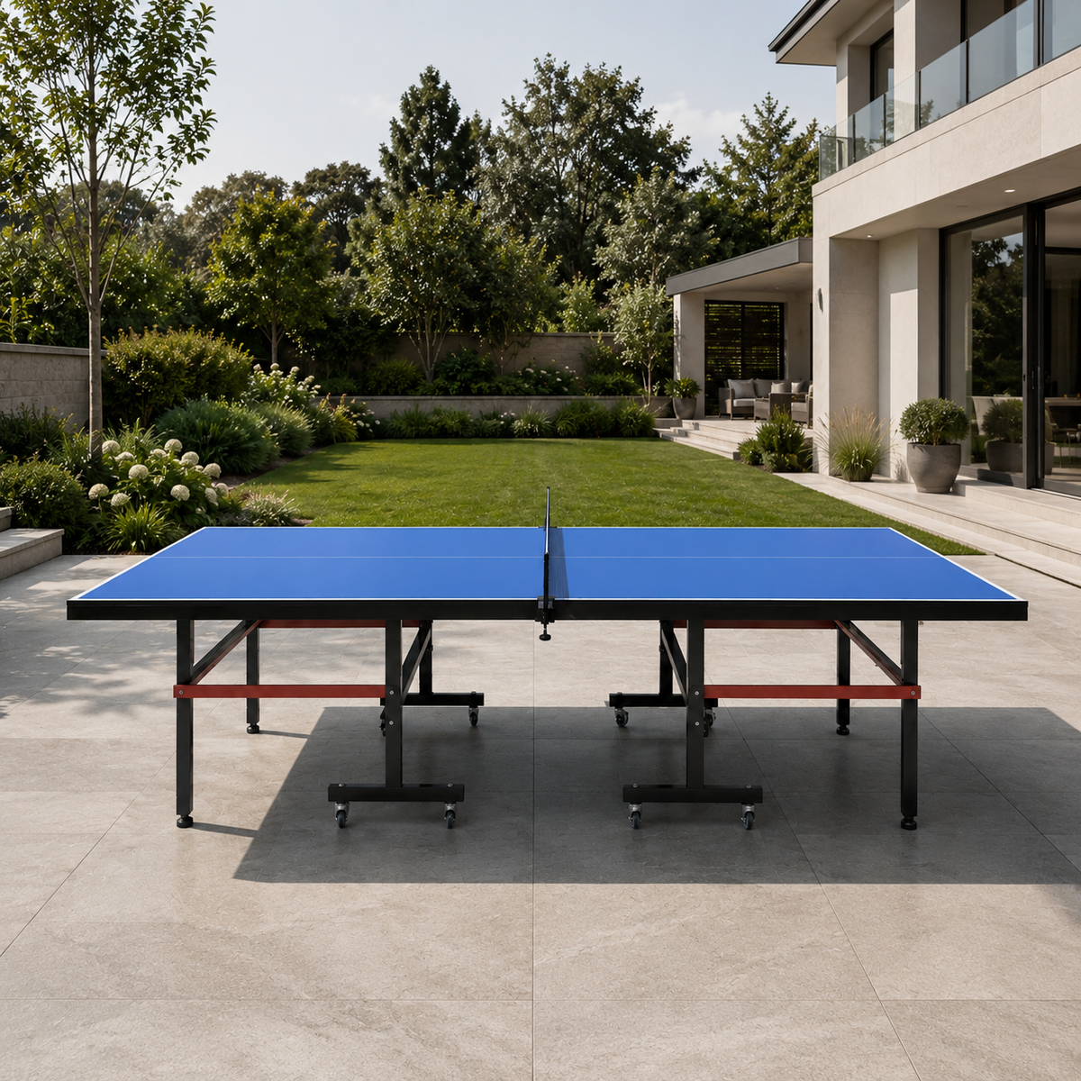 Kooka Living PINGORA Pro-SMC 16mm SMC Top Steel Leg Outdoor Table Tennis Table Home Game10-Minute Assembly