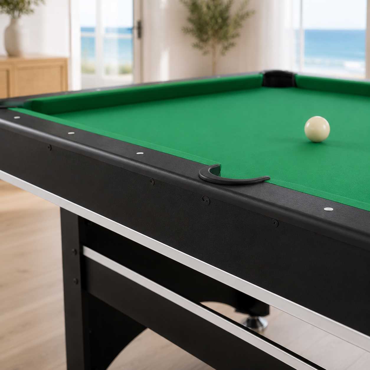 6FT Foldable MDF Pool Table with Accessories