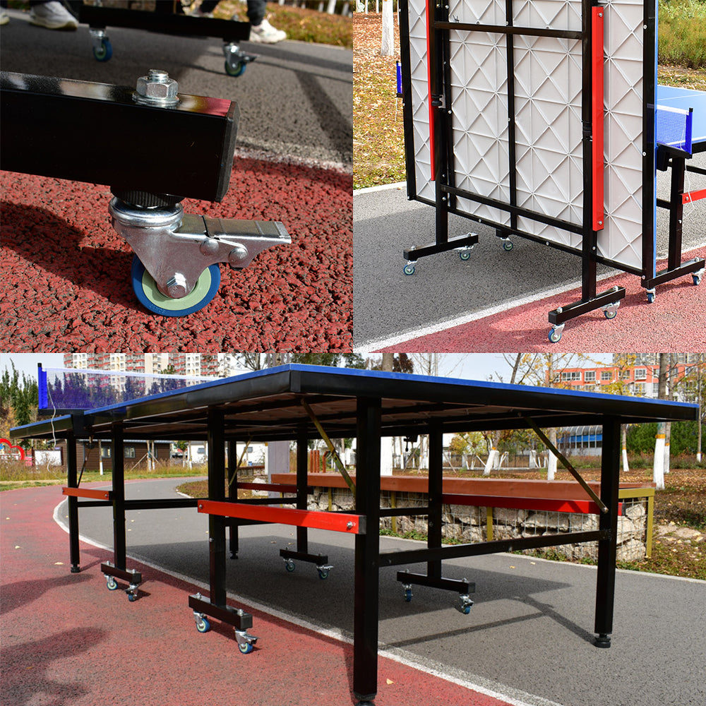 16mm SMC Top Steel Leg Outdoor Table Tennis Table Home Game10-Minute Assembly