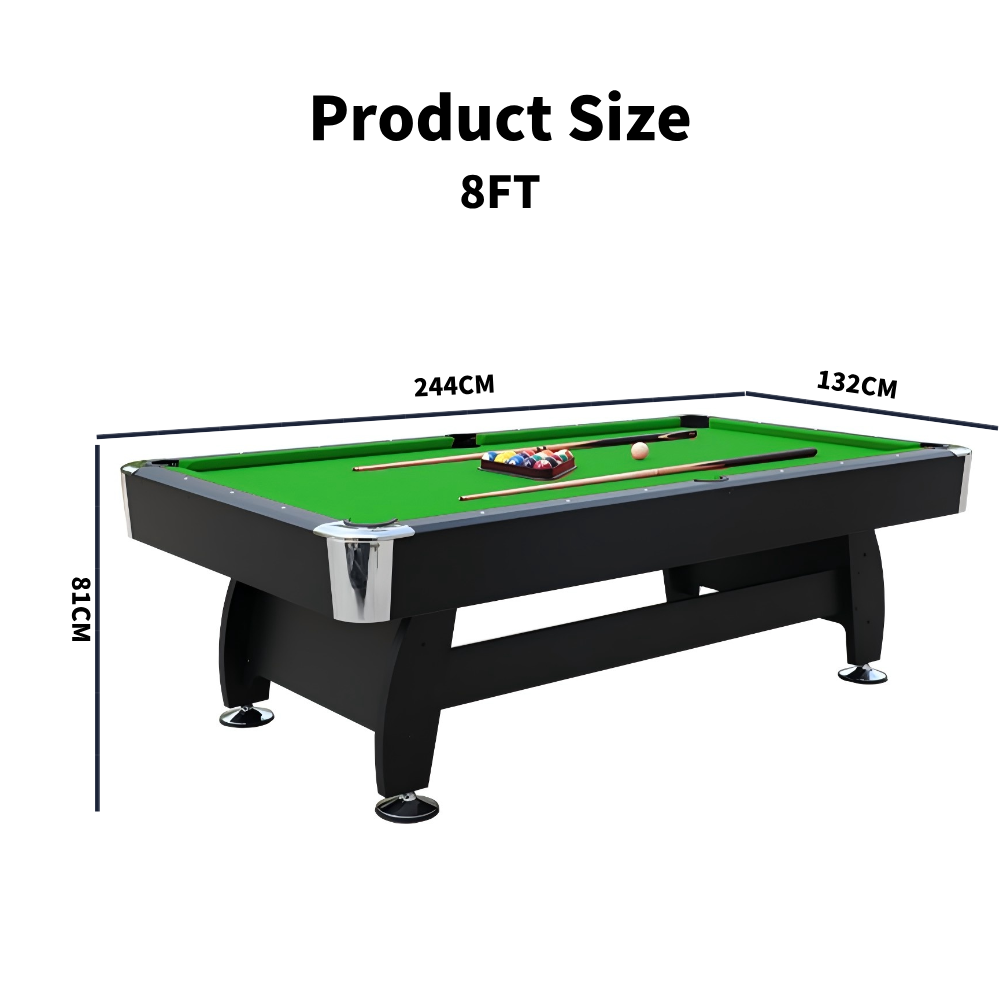 Nova MDF 3-In-1 Pool Table/Billiard Table with Ball Return System – 7FT/8FT