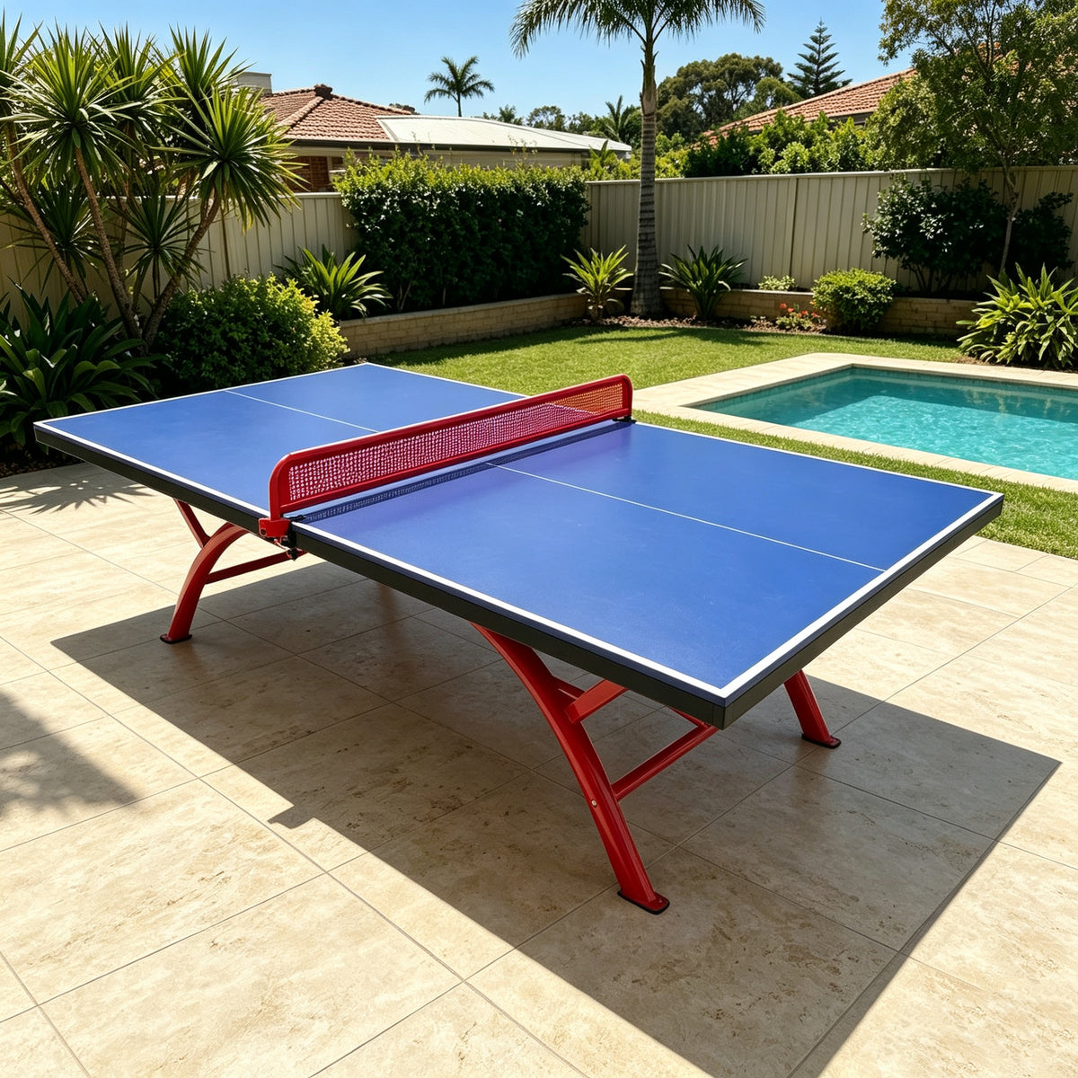 Kooka Living PINGORA Rainbow 16MM SMC Rainbow Outdoor Table Tennis Table Home Game