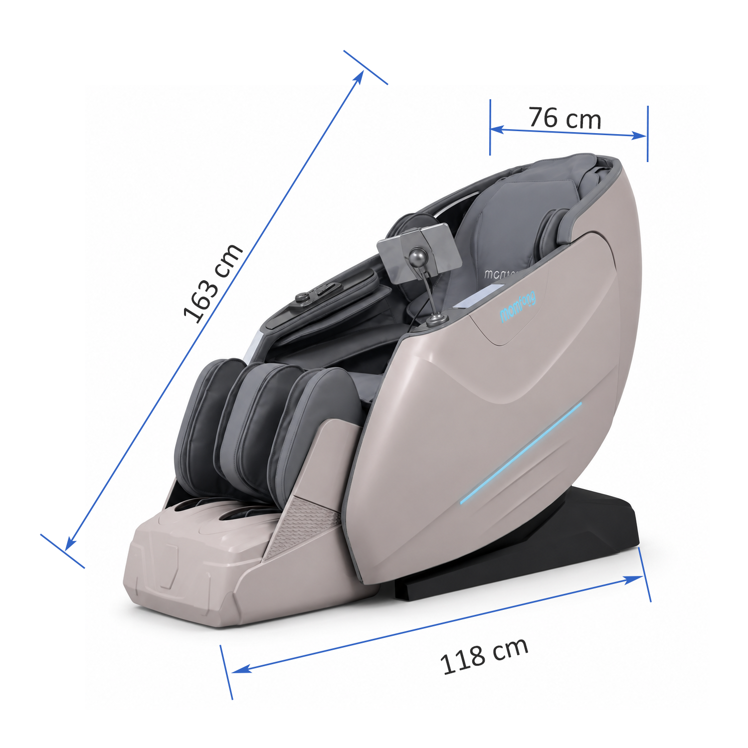 MORU Zenith M76 Executive Dual-Core Massage Chair | 4D+3D Dual Mechanism Shiatsu Recliner with Zero Gravity, AI Body Scan, Heat Therapy & Bluetooth