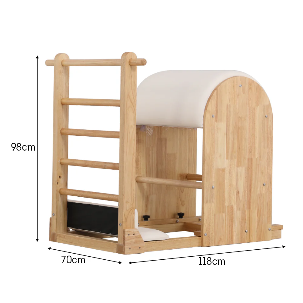 Oak Wood Frame Pilates Ladder Barrel MN-004