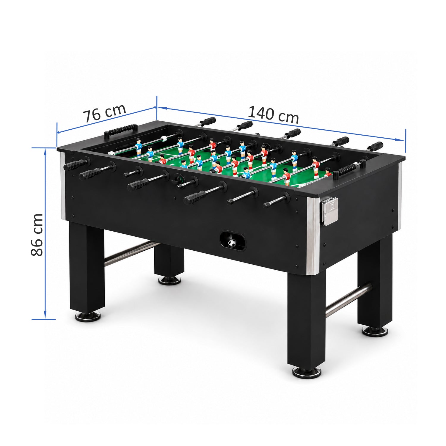 5FT Soccer Star Foosball Table with Solid Rods & Durable MDF Frame