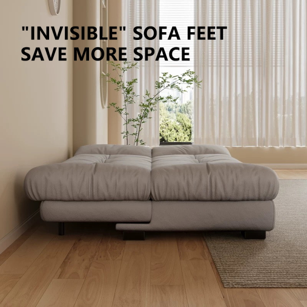 Sofa Bed Living Room Small Apartment Synthetic PU Surface Upholstery Sofa Bed Folding Dual-Purpose