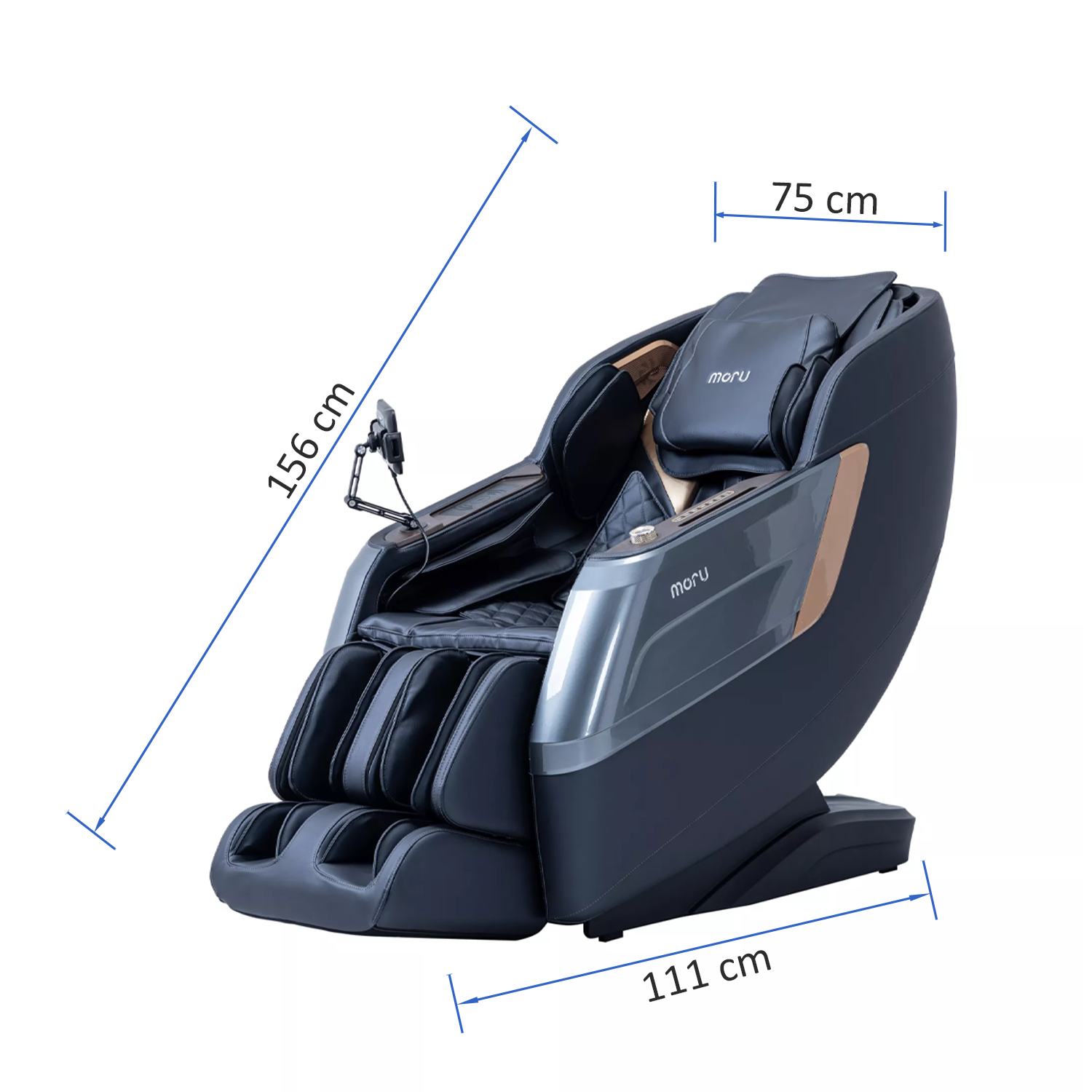 MORU Eclat M3 Premium 3D Massage Chair | Full Body Shiatsu Recliner with Auto Body Scan, Zero Gravity, Heat Therapy & Bluetoot
