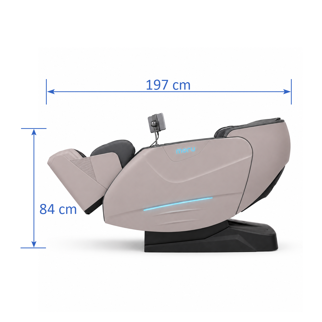MORU Zenith M76 Executive Dual-Core Massage Chair | 4D+3D Dual Mechanism Shiatsu Recliner with Zero Gravity, AI Body Scan, Heat Therapy & Bluetooth