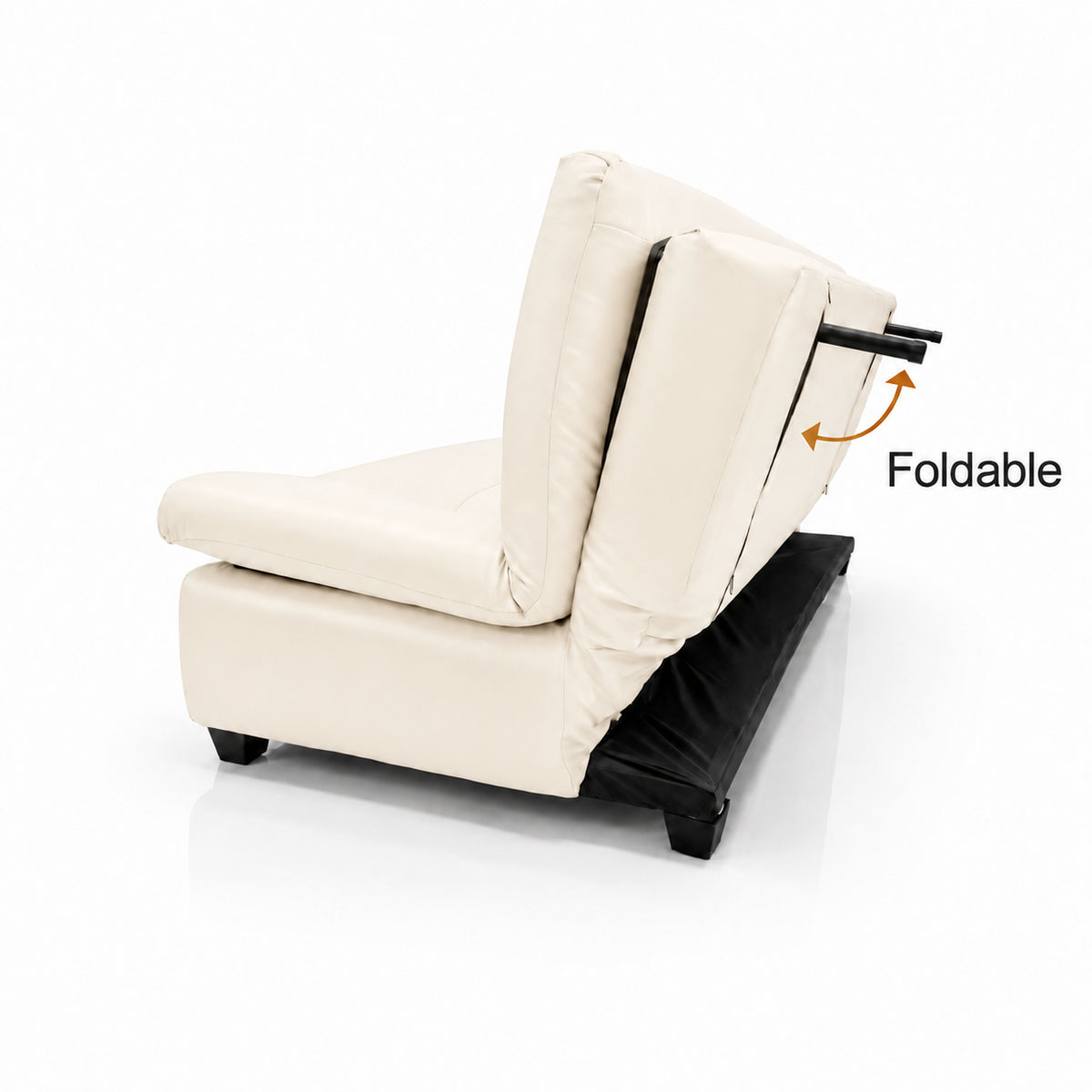 Kooka Living Sofa Bed Living Room Small Apartment Synthetic PU Surface Upholstery Sofa Bed Folding Dual-Purpose