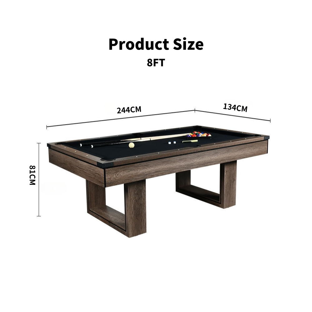 Ethan MDF 3-IN-1 Pool Table/Billiard Table/Table Tennis Table/Dinning Table – 7FT/8FT