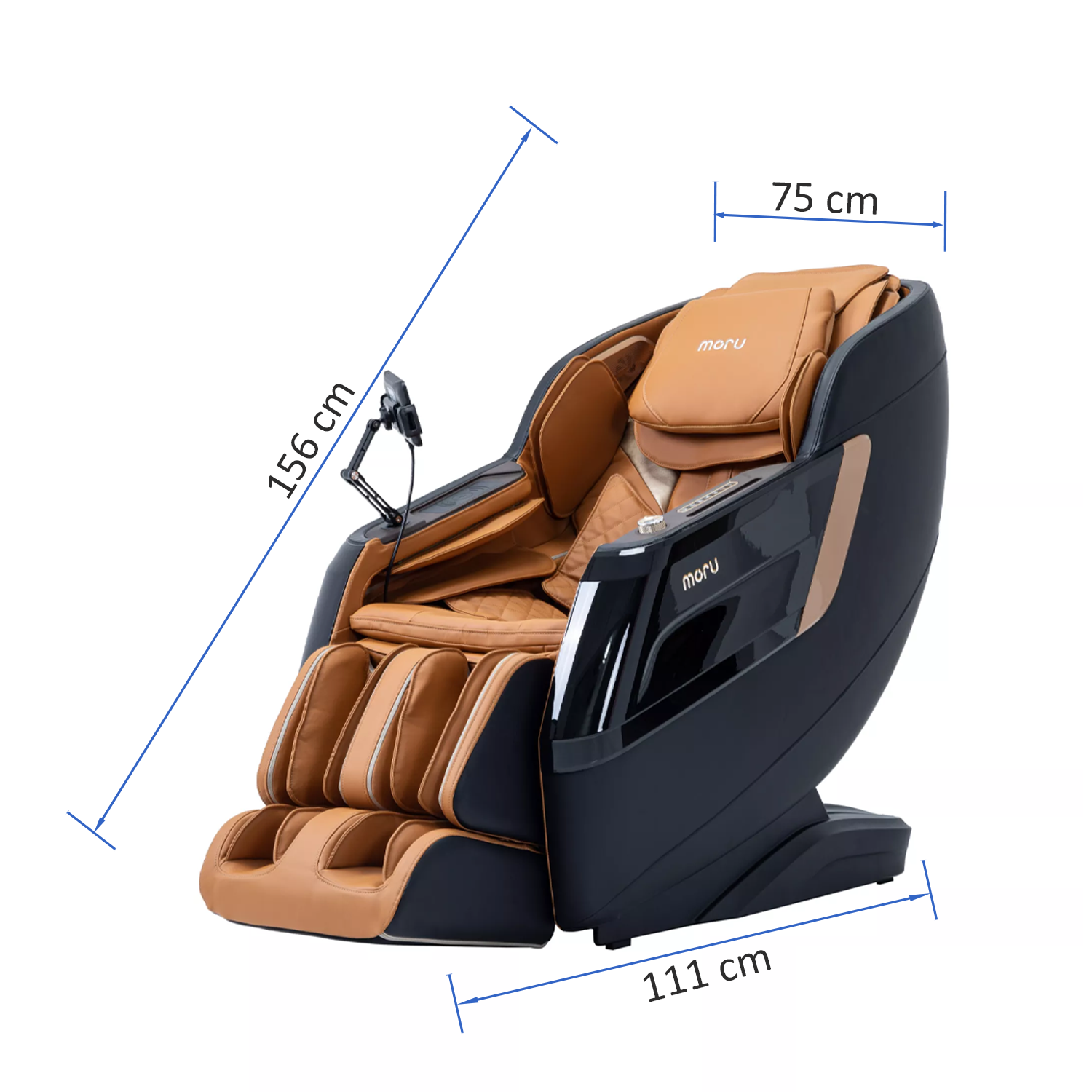 MORU Eclat M3 Premium 3D Massage Chair | Full Body Shiatsu Recliner with Auto Body Scan, Zero Gravity, Heat Therapy & Bluetoot