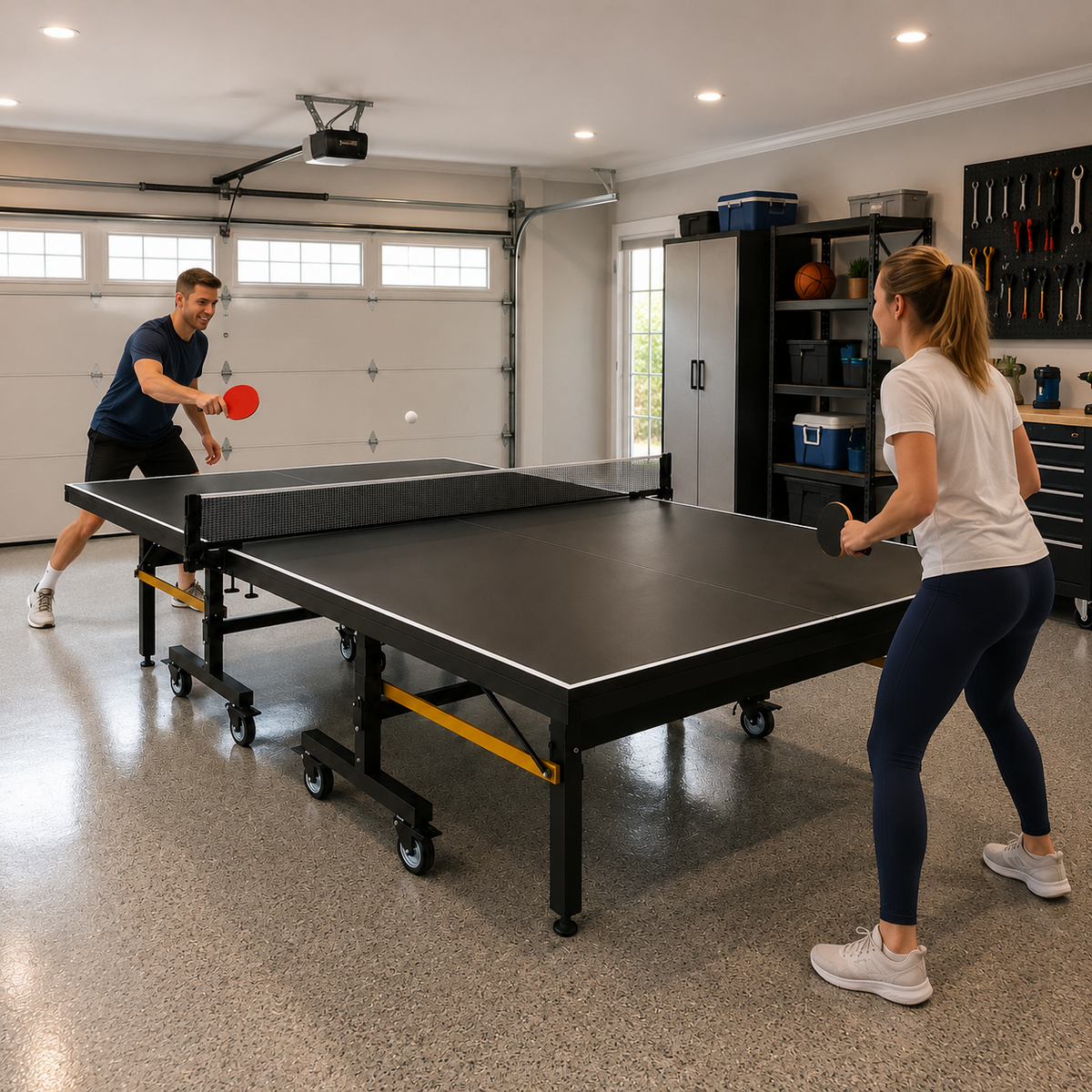 Kooka Living PINGORA Master 25mm Top Steel Leg Indoor Table Tennis Table - Blue\Black |10-Minute Assembly