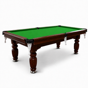 Kooka Living CueNova Prestige W8 8FT New Slate Billiard Table / Pool Table – Walnut Frame- White Billiards net port