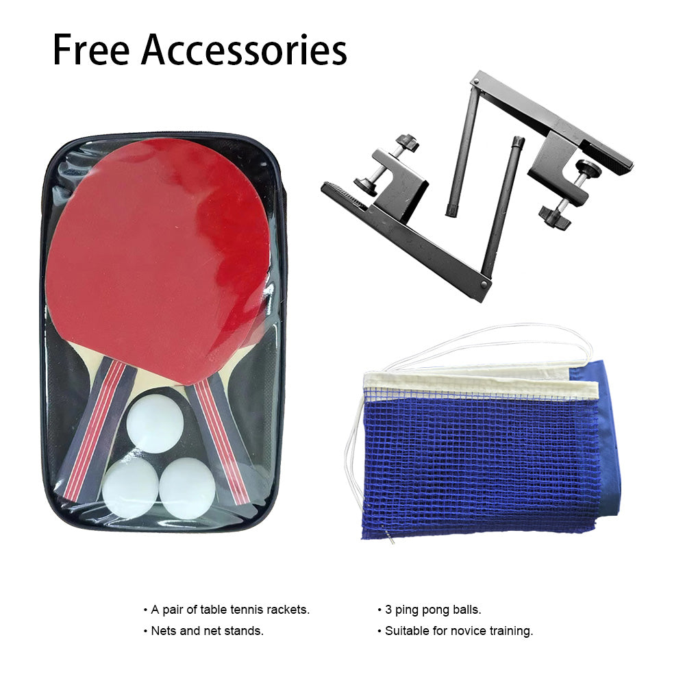 16mm SMC Top Steel Leg Outdoor Table Tennis Table Home Game10-Minute Assembly