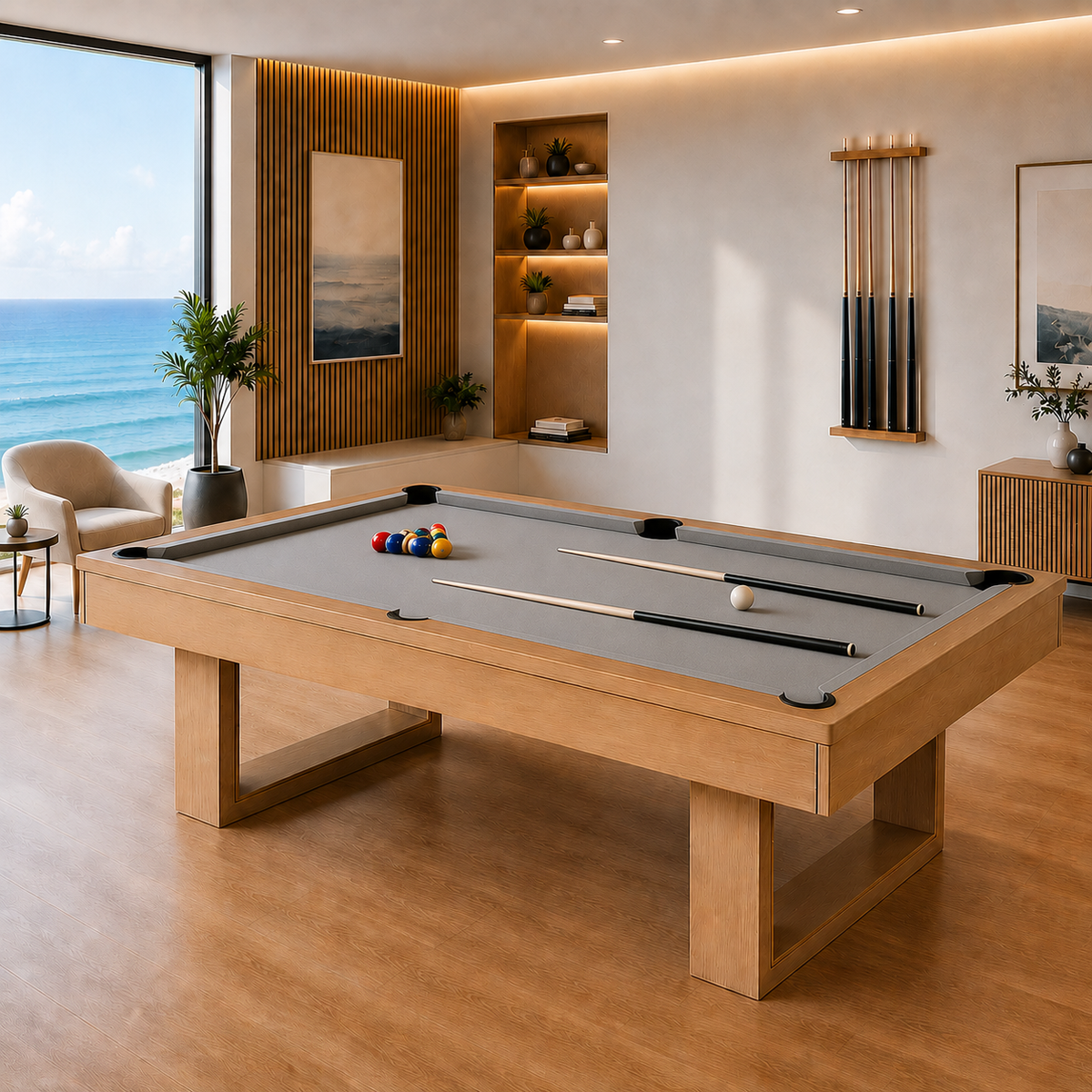 Kooka Living FORMA PLUS-V2 7FT/8FT 3-IN-1 Pool Table | Billiard, Table Tennis & Dining Combo