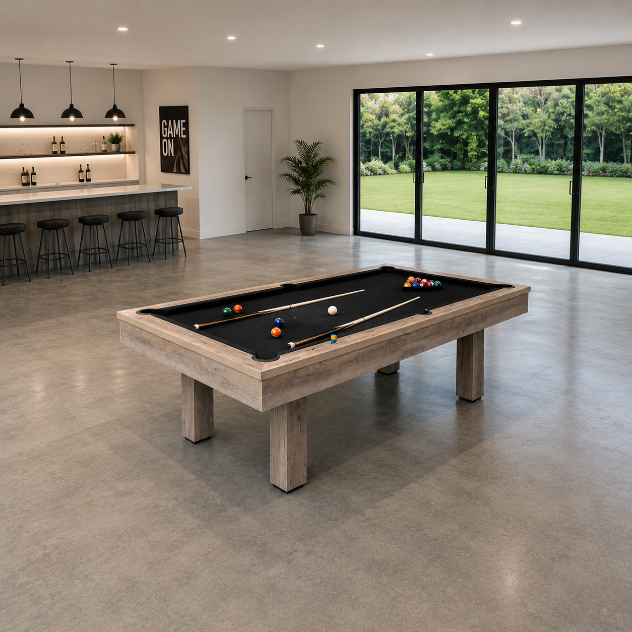 Ayesha MDF 3-IN-1 Pool Table/Billiard Table/Table Tennis Table/Dinning Table – 7FT/8FT