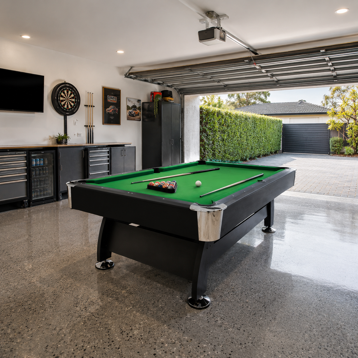 Nova MDF 3-In-1 Pool Table/Billiard Table with Ball Return System – 7FT/8FT