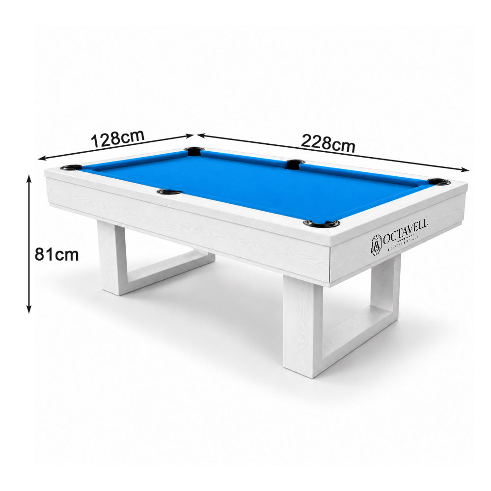 Kooka Living 7FT Luxury Slate Pool Table with Reinforced Wood Construction