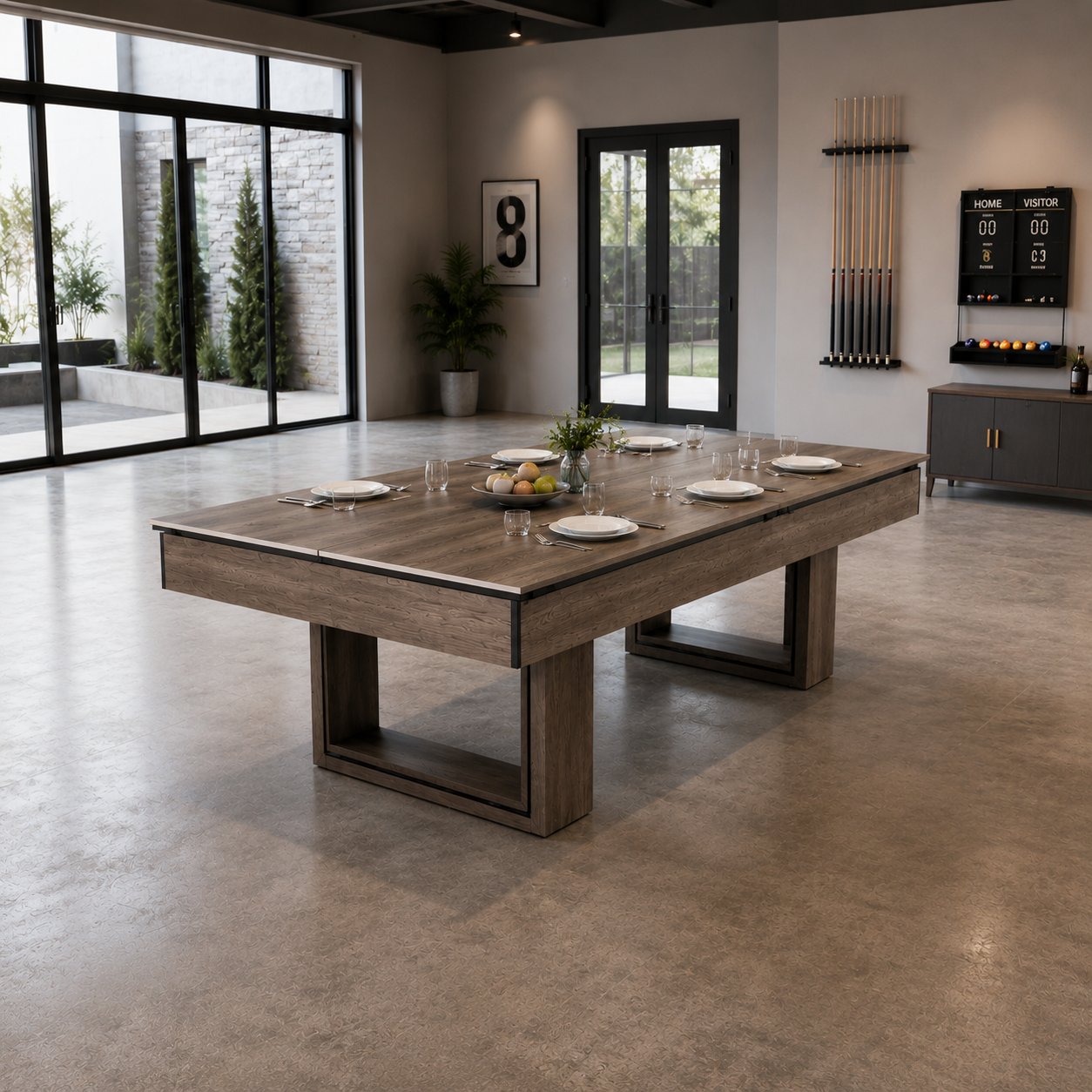Ethan MDF 3-IN-1 Pool Table/Billiard Table/Table Tennis Table/Dinning Table – 7FT/8FT