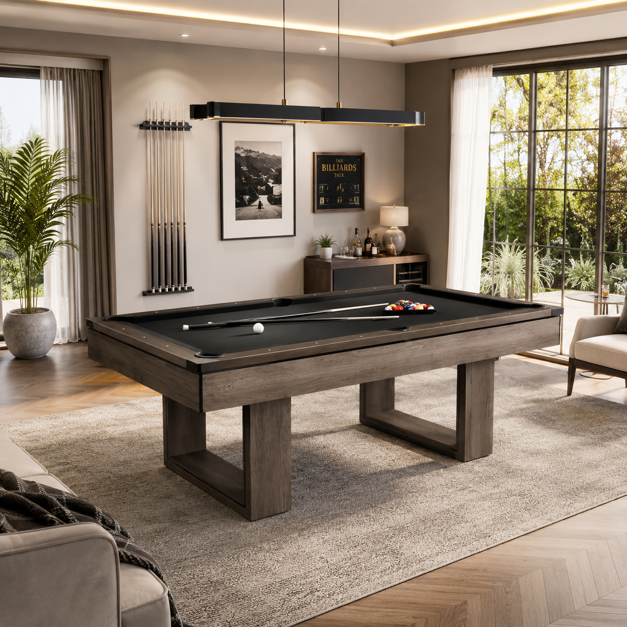 Ethan MDF 3-IN-1 Pool Table/Billiard Table/Table Tennis Table/Dinning Table – 7FT/8FT