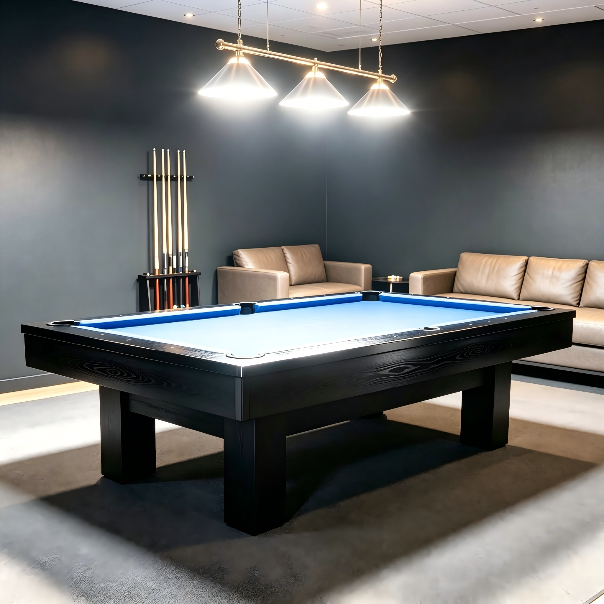 Luxury 8FT Slate Pool Table – Custom Modern Billiard Table for Home Game Rooms