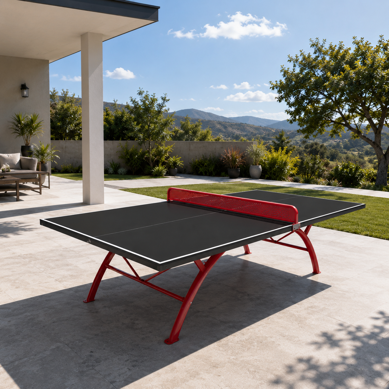 16MM SMC Rainbow Outdoor Table Tennis Table Home Game