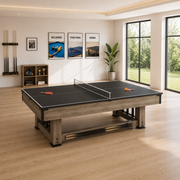Udyr 7FT/8FT 3-IN-1 Multi-Functional Table/Pool Table/Table Tennis Table/Dining Table – Black/Blue Felt