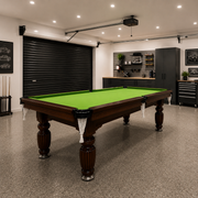 7FT New Slate Billiard Table / Pool Table – Walnut Frame- White Billiards net port