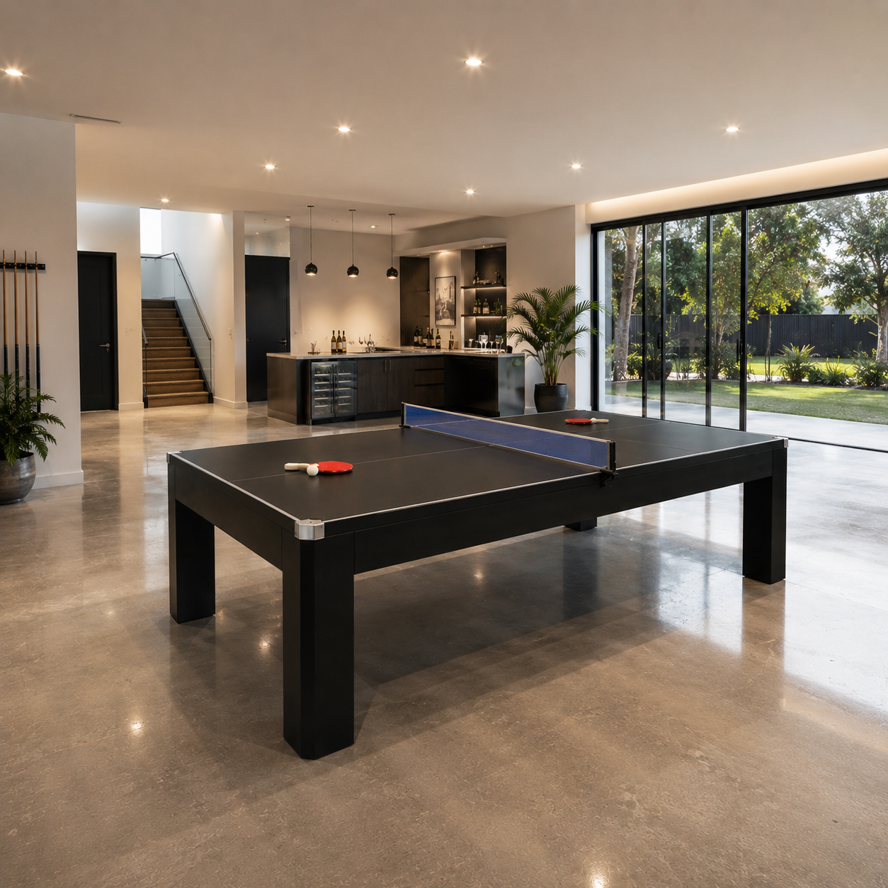 Majestic 3-IN-1 MDF Pool Table 7FT | Dining & Table Tennis Combo with Benches