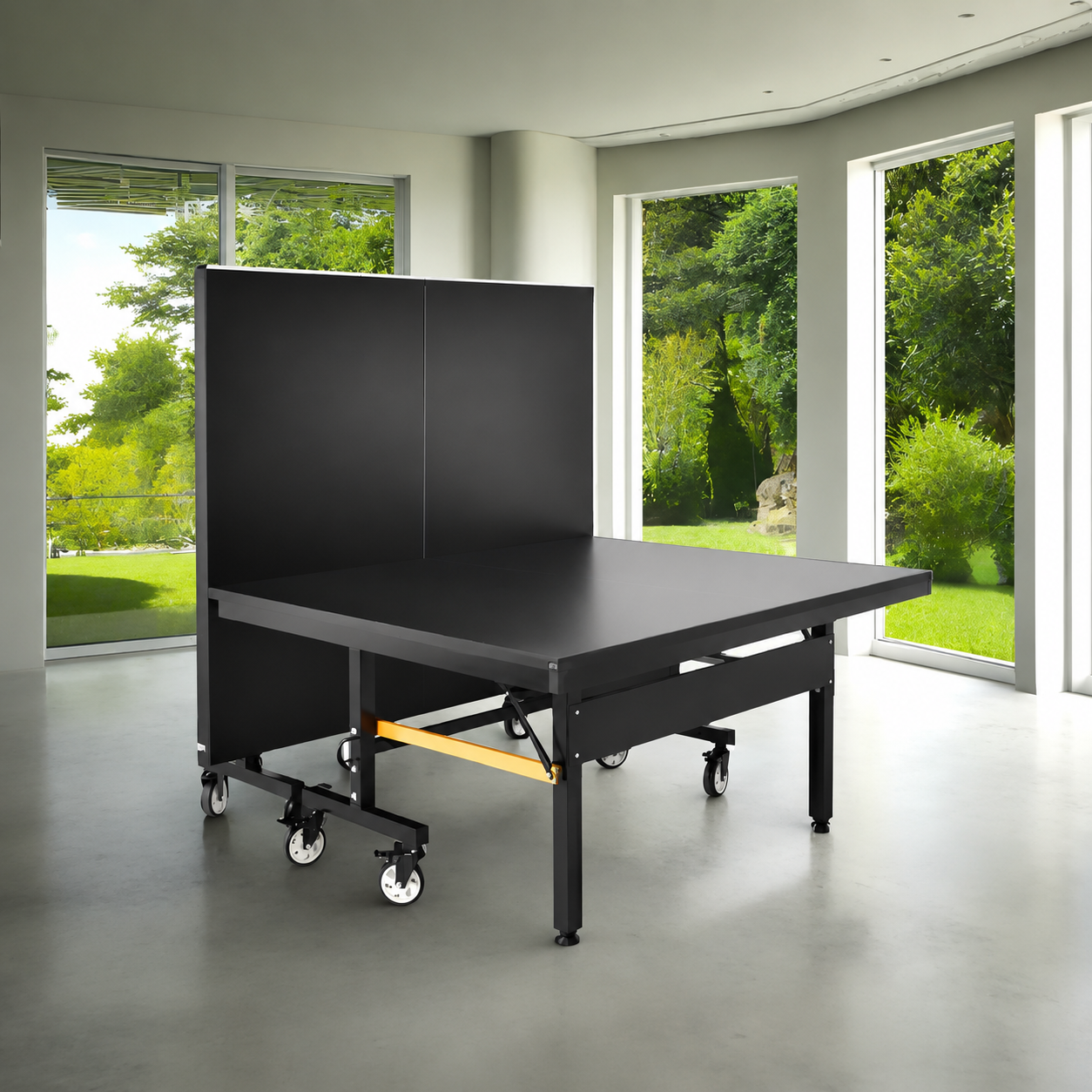 25mm Top Steel Leg Indoor Table Tennis Table - Blue\Black |10-Minute Assembly