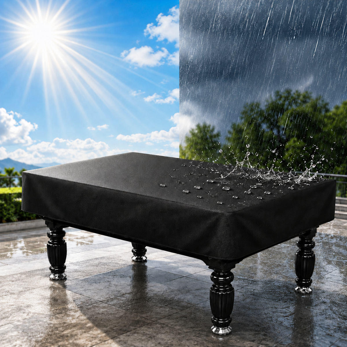 Kooka Living Billiard/Pool Table Dust Cover – Ultimate Protection for 7FT/8FT Tables