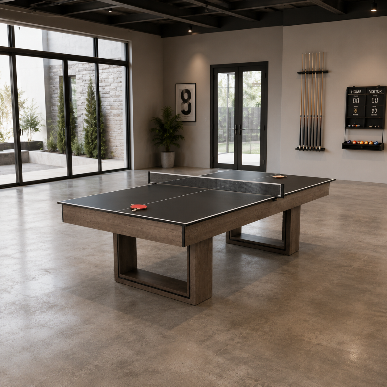 Ethan MDF 3-IN-1 Pool Table/Billiard Table/Table Tennis Table/Dinning Table – 7FT/8FT