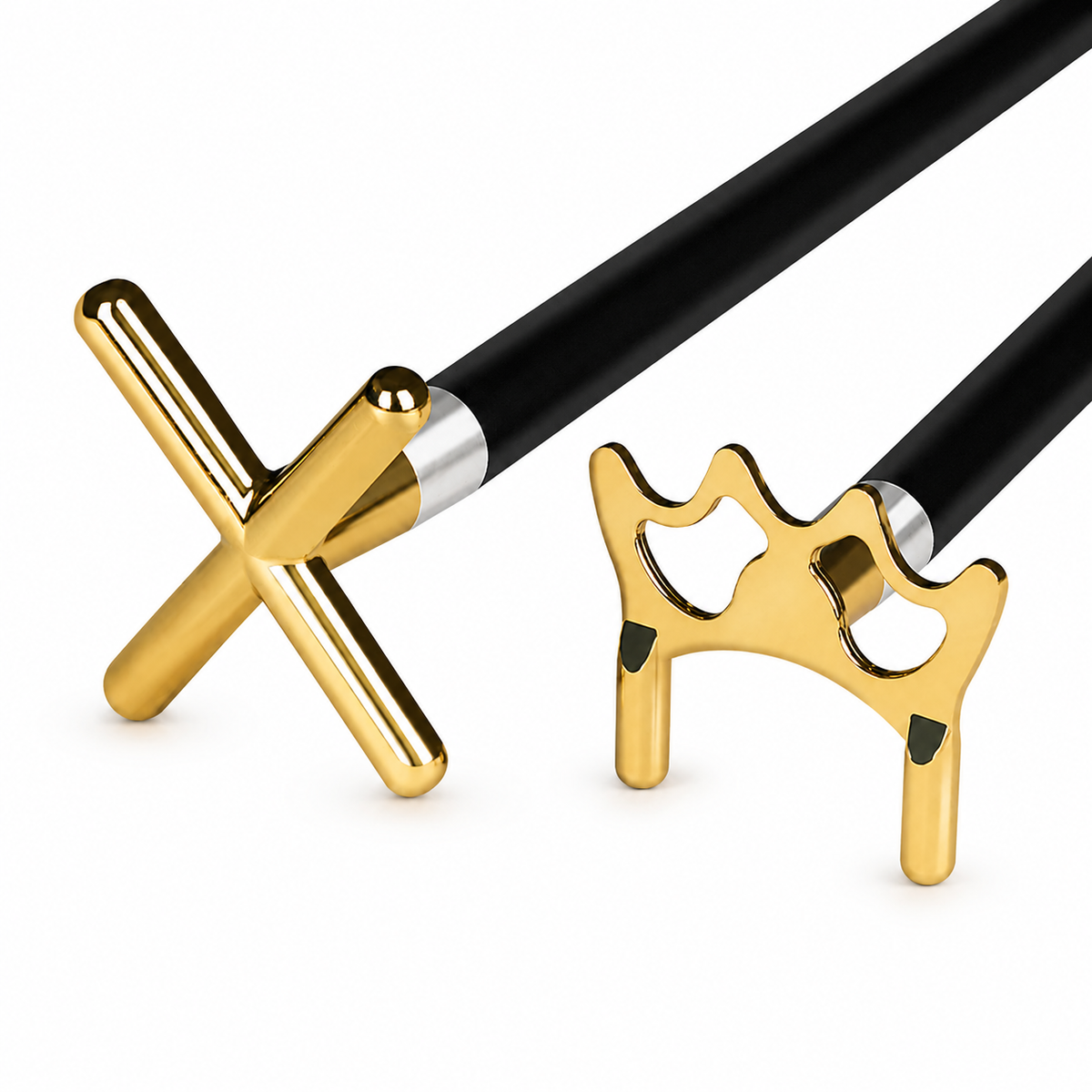Kooka Living Billiard Cue Rest Cross Set – Metal Cross, 1/2 Wooden Cue, Metal Low Rack Aiming Trainer