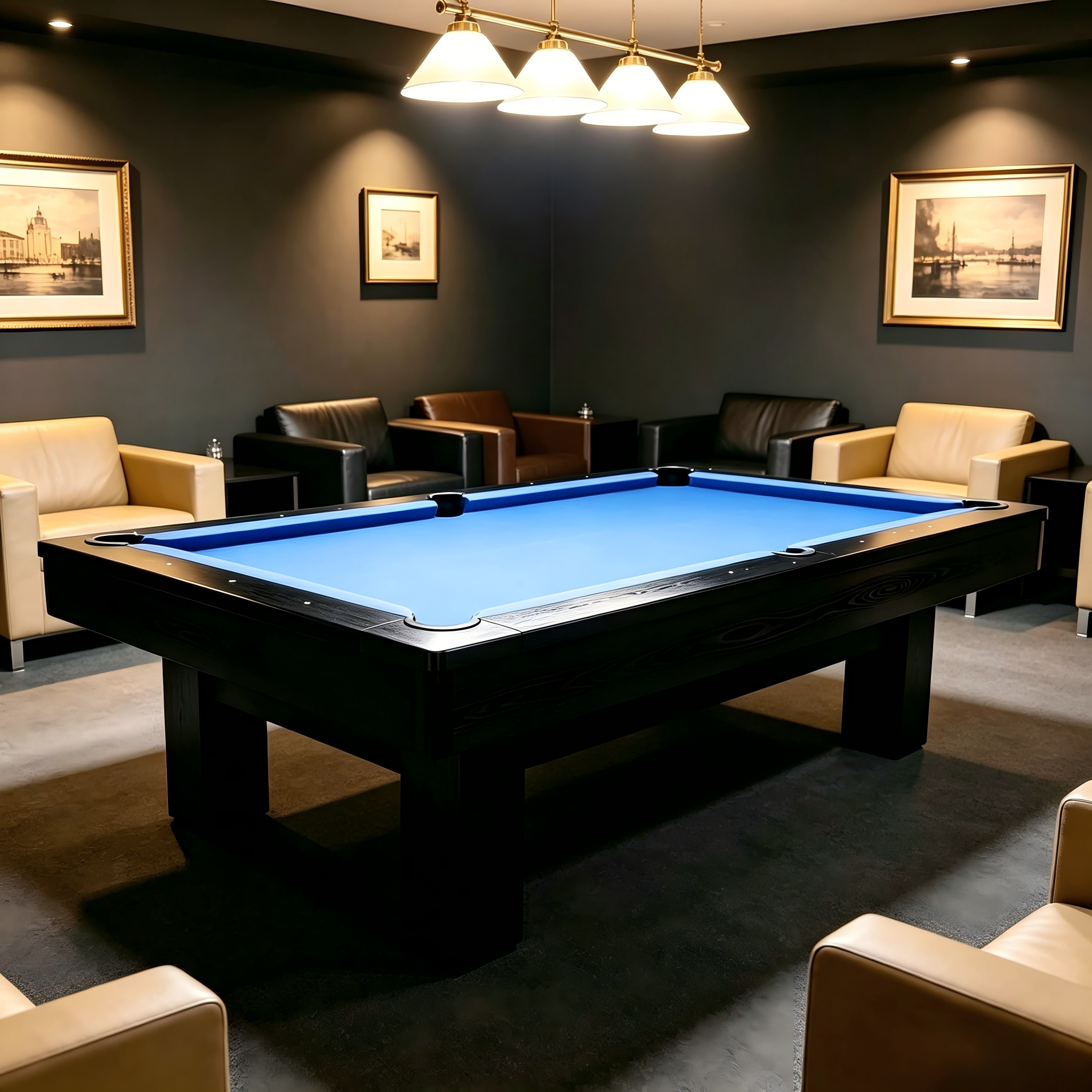 Luxury 8FT Slate Pool Table – Custom Modern Billiard Table for Home Game Rooms