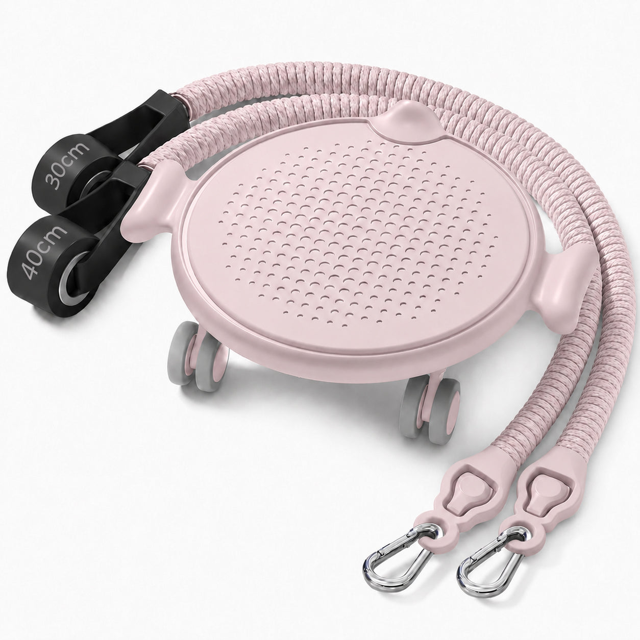 Resistance Training Board – Portable Fitness Slide Board with Resistance Bands for Full Body Home Workouts