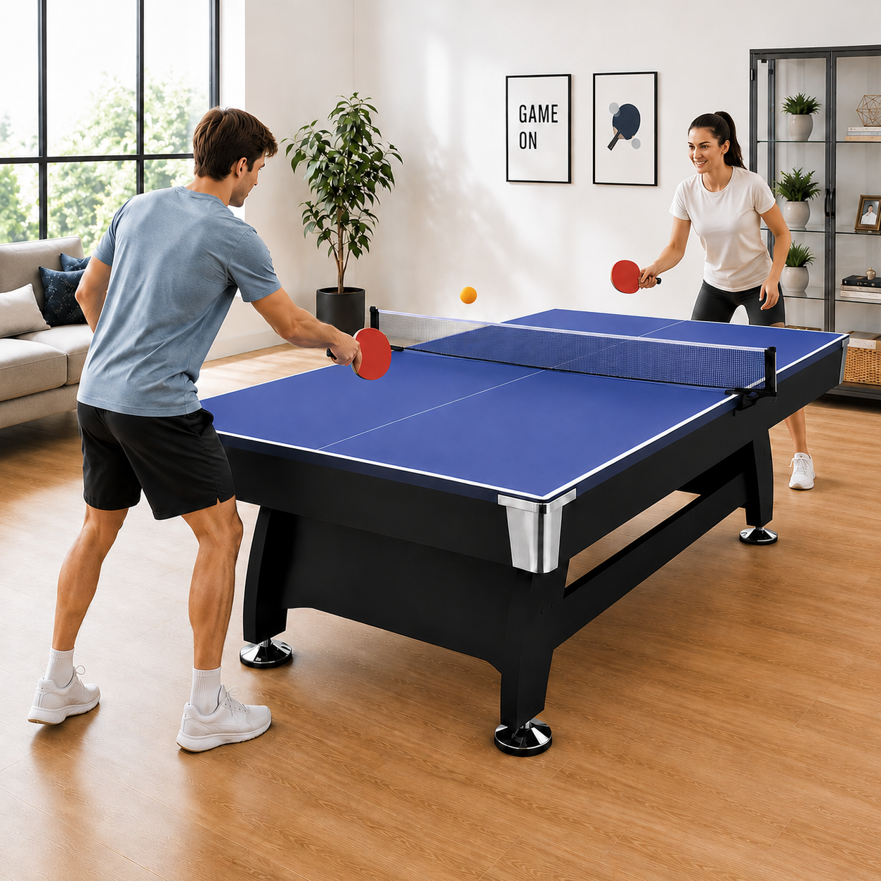 FlexiPlay MDF Pool Table/Billiard Table with Ball Return System – 7FT/8FT
