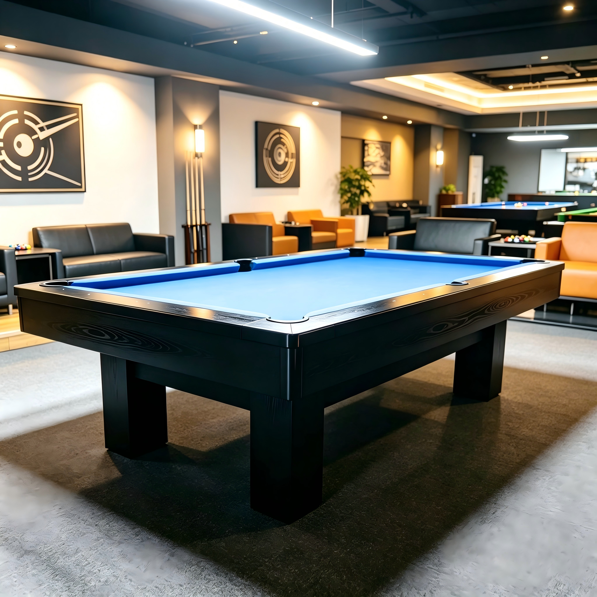 Luxury 8FT Slate Pool Table – Custom Modern Billiard Table for Home Game Rooms