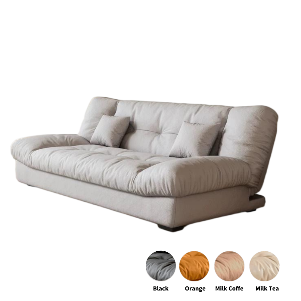 Sofa Bed Living Room Small Apartment Synthetic PU Surface Upholstery Sofa Bed Folding Dual-Purpose