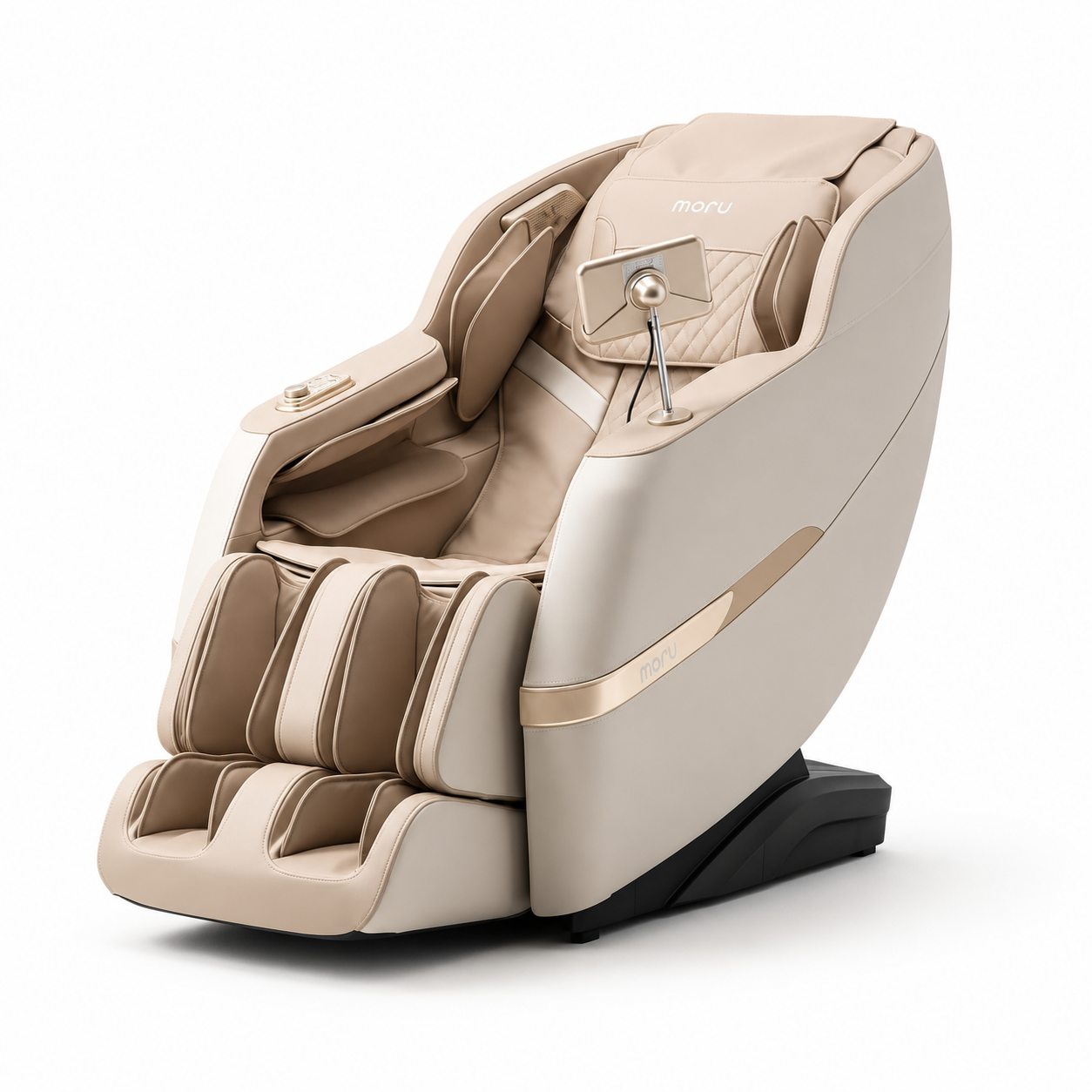 MORU Serene R5 Plus Compact Full Body Massage Chair | Shiatsu Recliner with Wave Air Compression, Waist Heat Therapy & Bluetooth Audio