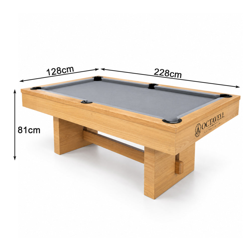 Kooka Living Premium 7FT Slate Pool Table with Heavy-Duty Wood Frame