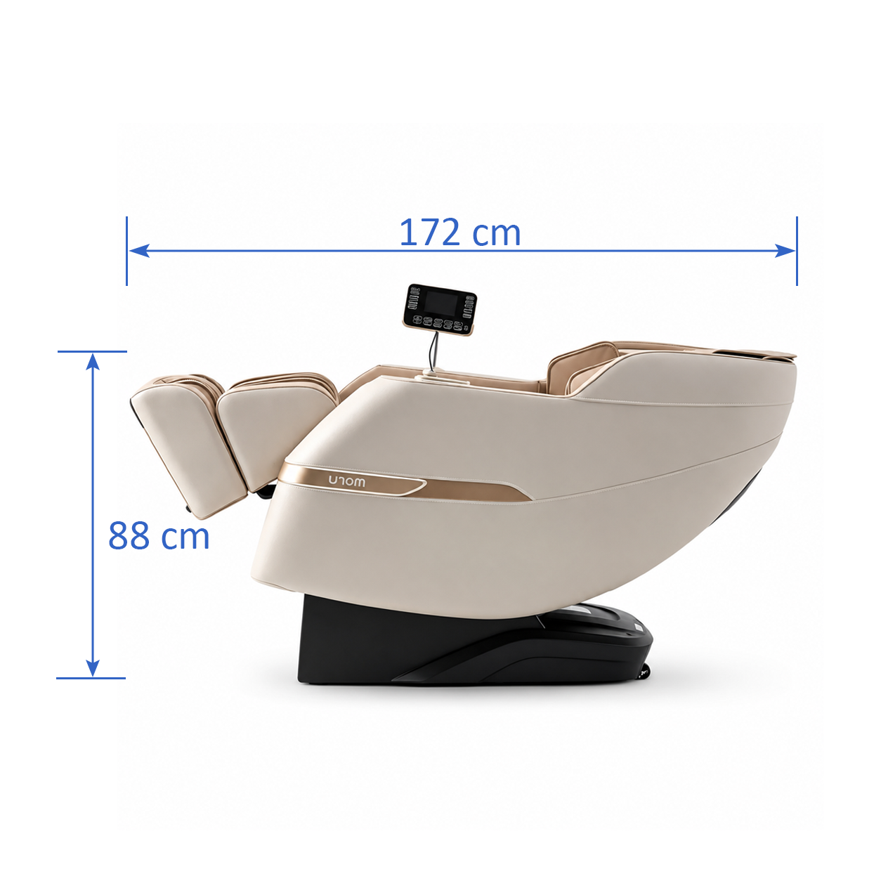 MORU Serene R5 Plus Compact Full Body Massage Chair | Shiatsu Recliner with Wave Air Compression, Waist Heat Therapy & Bluetooth Audio