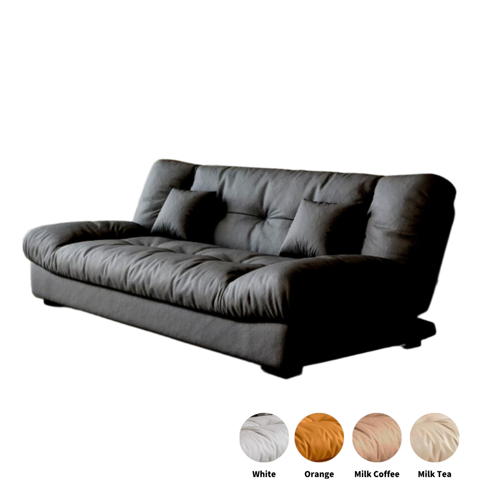 Sofa Bed Living Room Small Apartment Synthetic PU Surface Upholstery Sofa Bed Folding Dual-Purpose