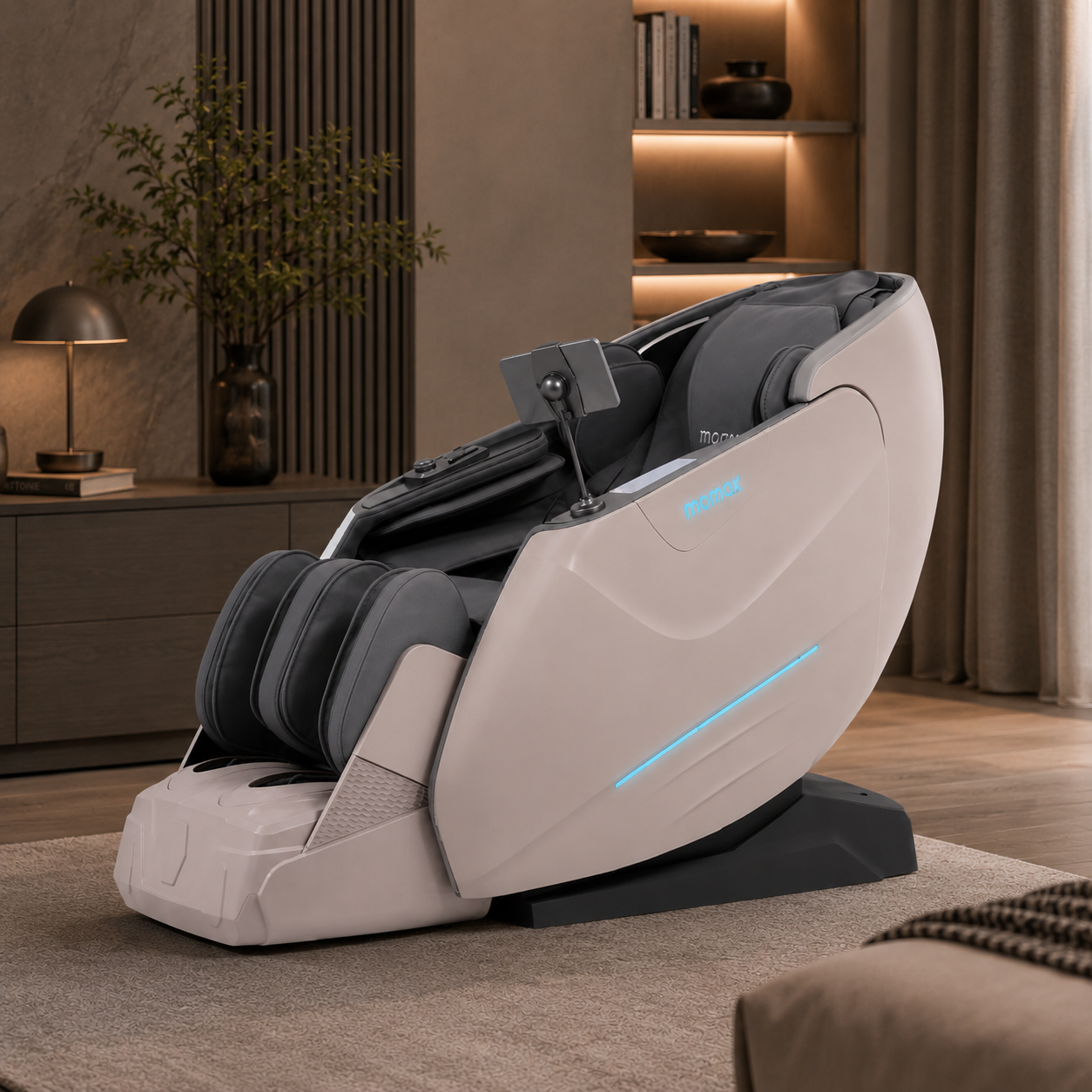 MORU Zenith M76 Executive Dual-Core Massage Chair | 4D+3D Dual Mechanism Shiatsu Recliner with Zero Gravity, AI Body Scan, Heat Therapy & Bluetooth