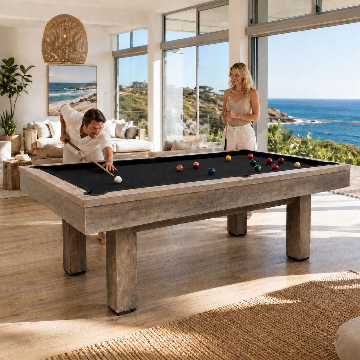 Kooka Living FORMA PLUS-V4 7FT/8FT 3-IN-1 Pool Table/Billiard Table/Table Tennis Table/Dinning Table