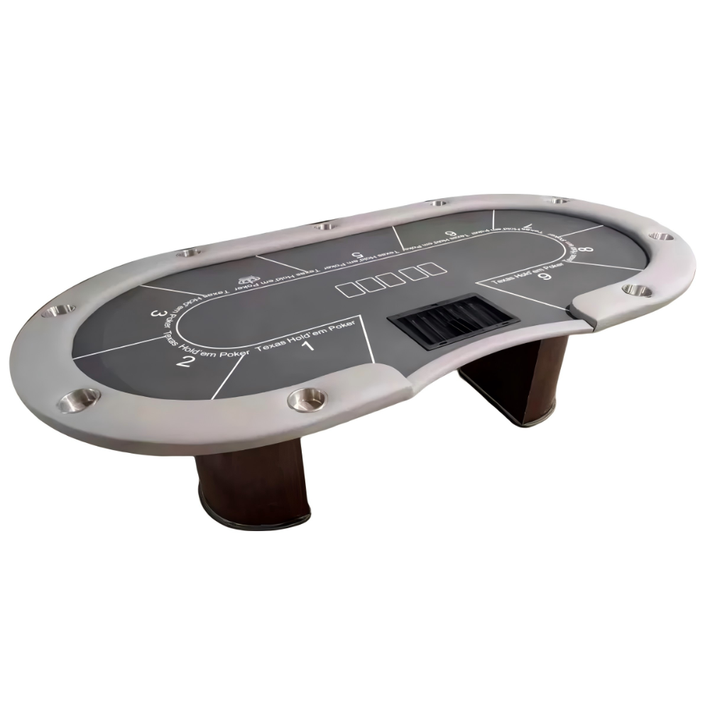 Premium Blackjack Texas Poker Table – Solid Wood Frame, 10-Player