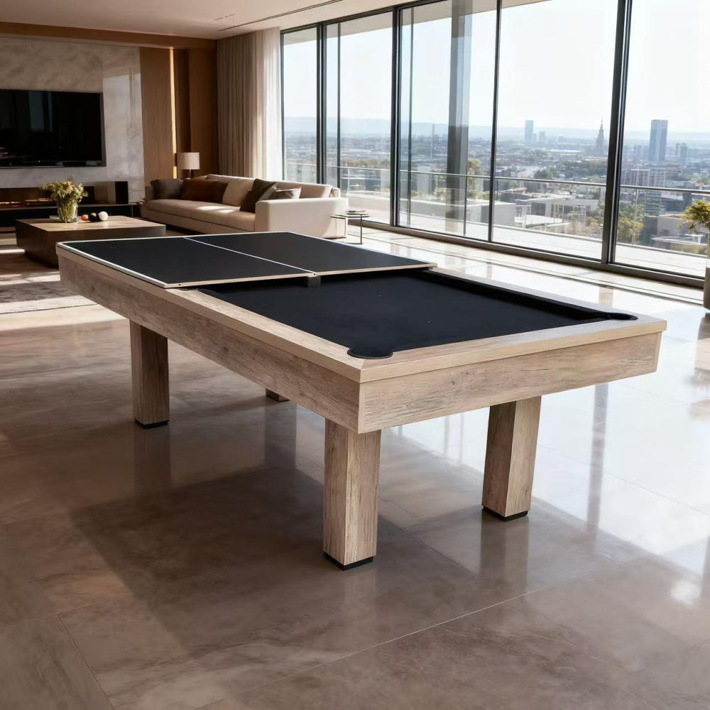 Ayesha MDF 3-IN-1 Pool Table/Billiard Table/Table Tennis Table/Dinning Table – 7FT/8FT