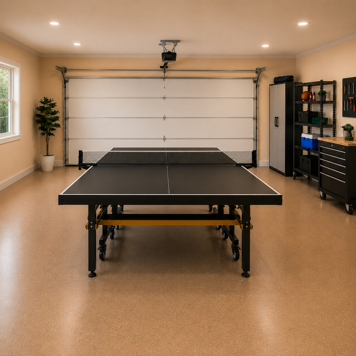 Kooka Living PINGORA Master 25mm Top Steel Leg Indoor Table Tennis Table - Blue\Black |10-Minute Assembly