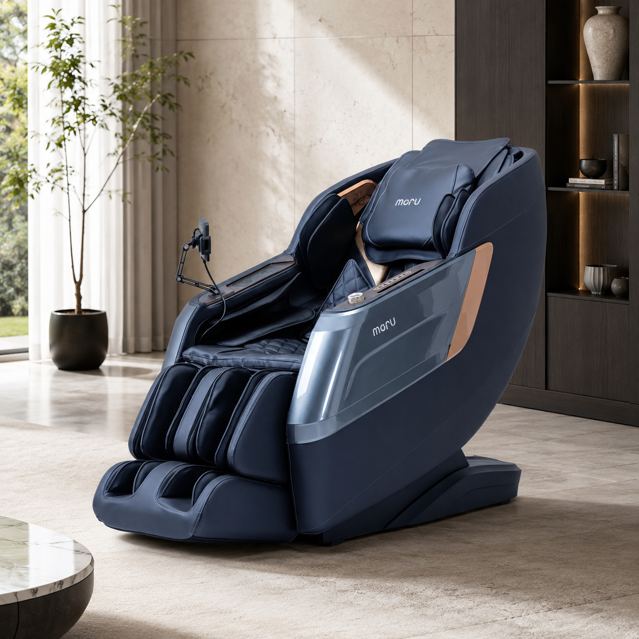 MORU Eclat M3 Premium 3D Massage Chair | Full Body Shiatsu Recliner with Auto Body Scan, Zero Gravity, Heat Therapy & Bluetoot