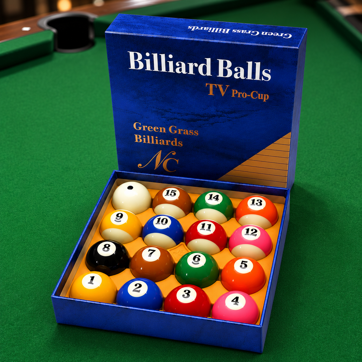 3A Tournament 2-1/4 Inch Pool Ball Set