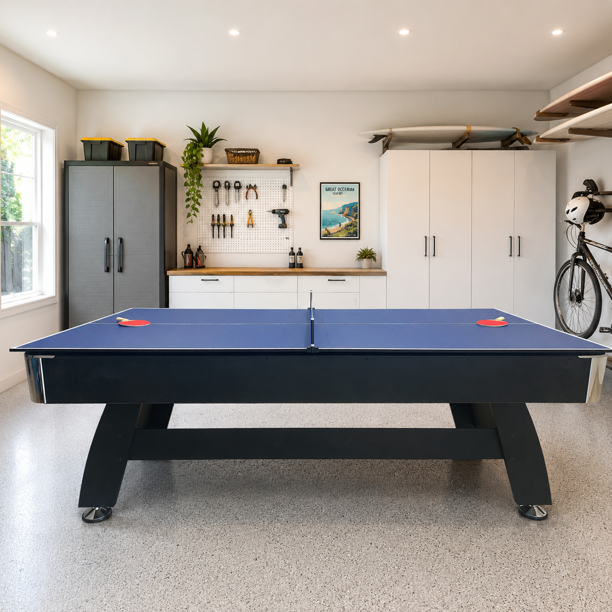 FlexiPlay MDF Pool Table/Billiard Table with Ball Return System – 7FT/8FT